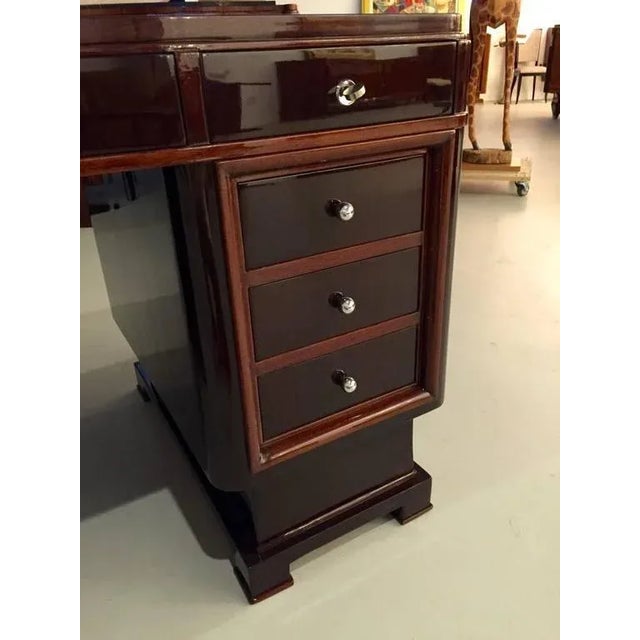 Art Deco French Art Deco Two-Tone Desk For Sale - Image 3 of 10