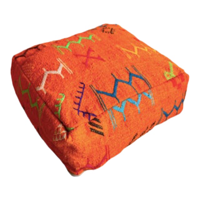 Kilim Moroccan Pouf Cover For Sale