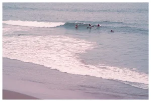"The Cut", Surf Photography in Vintage Color Tones – 60" X 40"