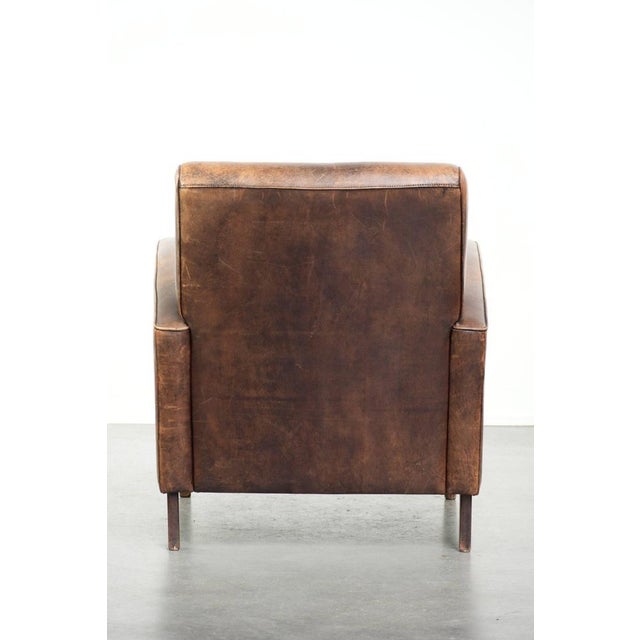 Club Chair in Sheepskin Leather For Sale - Image 4 of 15