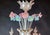 Italian Murano Glass Chandelier with Flowers For Sale - Image 4 of 7