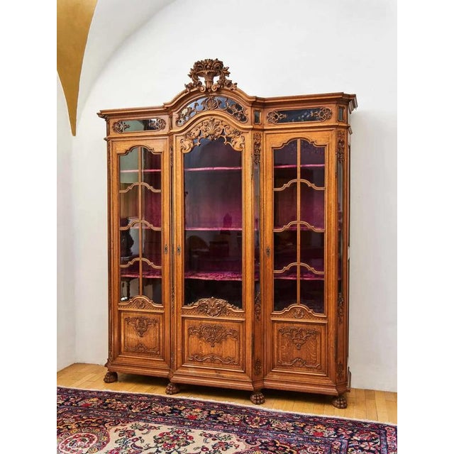 Antique Bookcase in Oak For Sale - Image 6 of 14