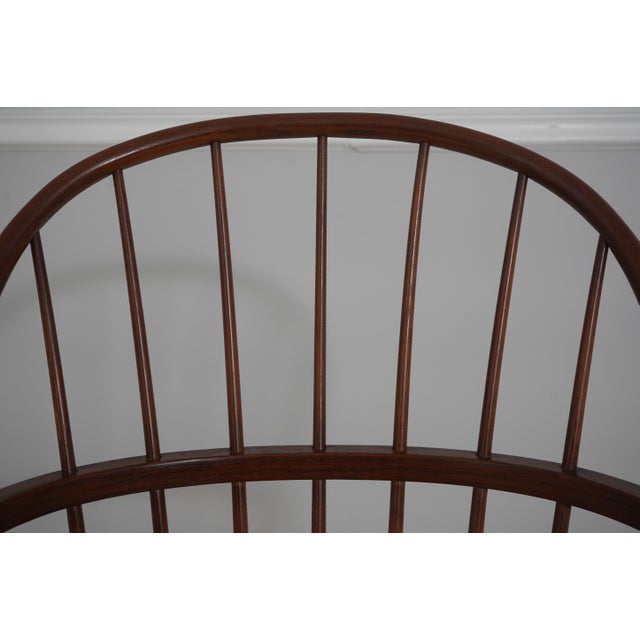 1980s Set of 6 Frederick Duckloe Loop Back Windsor Dining Room Chairs For Sale - Image 5 of 18