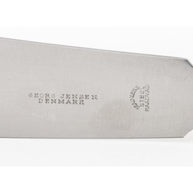 Mid 20th Century Georg Jensen "Mitra" Stainless Steel Flatware, 82 For Sale - Image 10 of 11