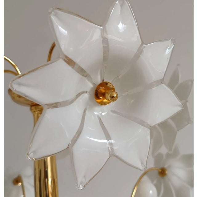 Large Murano Flower Floor Lamp, Italy, 1970s For Sale - Image 6 of 13