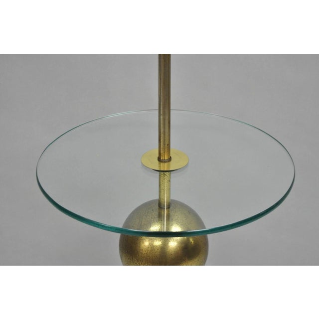 Mid 20th Century Vintage Mid Century Modern George Kovacs Style Stack Brass Ball Side Table Floor Lamp For Sale - Image 5 of 12