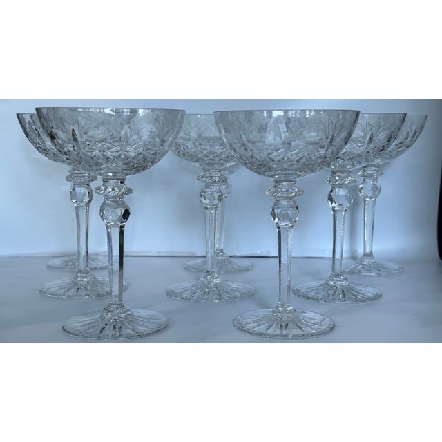 Traditional Rogaska Queen Champage Coupes - Set of 7 For Sale - Image 3 of 11