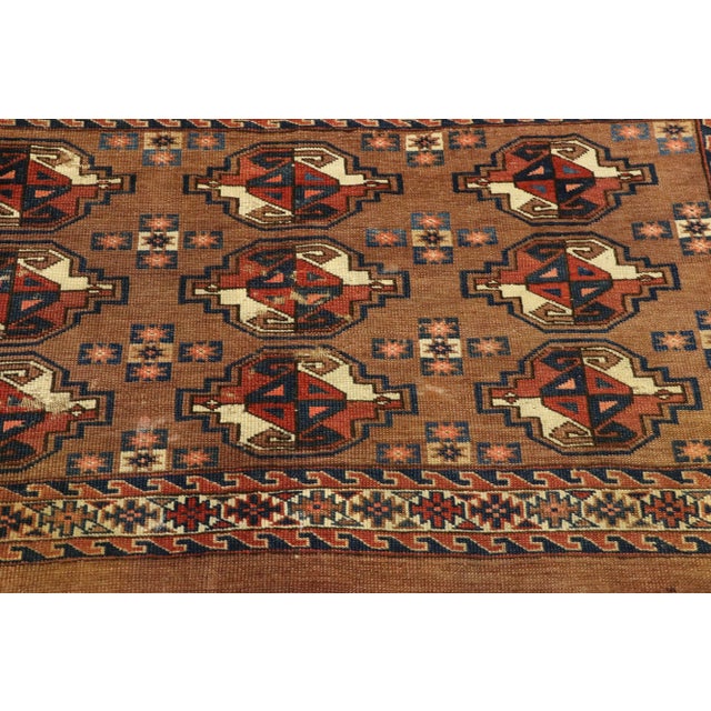 Textile Antique Tekke Yomud Yomut Saryk Chuval Rug Bag Face - 2' X 3'4" For Sale - Image 7 of 9