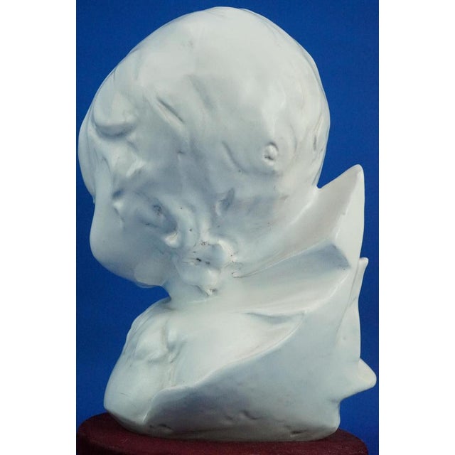 Futuristic Bust of Girl by Domenico Matteucci, Mid-20th Century For Sale - Image 17 of 18