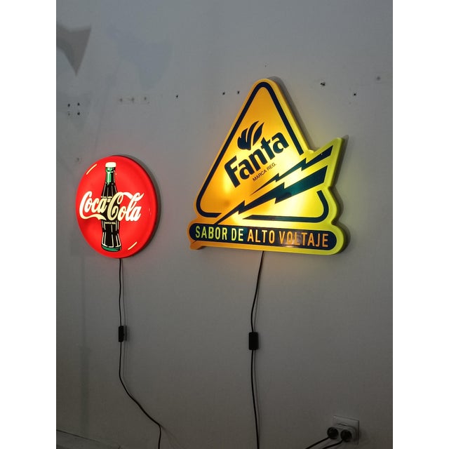 Original Fanta Illuminated Sign, 1999 For Sale - Image 9 of 12