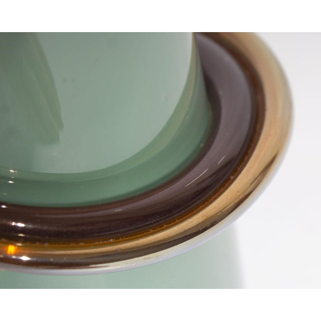 Late 20th Century Eric Bladholm Art Glass Decanter Bottle For Sale - Image 5 of 7