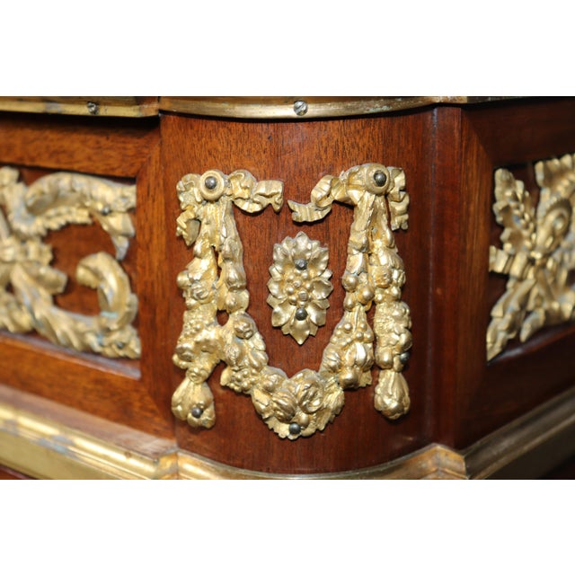Pair Paul Sormani Antique Louis XVI Style Ormolu Mounted Commodes For Sale - Image 14 of 16