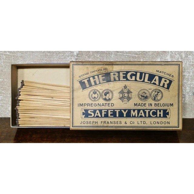A rare and very large matchbox. Intended as a shop advertising piece. These were made to advertise 'The Regular Safety...