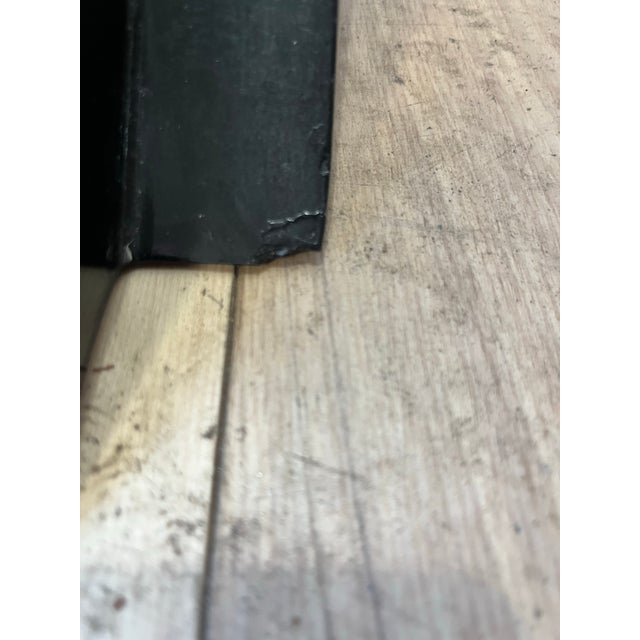 Black Karl Springer Style Black Lacquer Pedestal Side Table With Glass Top For Sale - Image 8 of 11