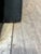 Black Karl Springer Style Black Lacquer Pedestal Side Table With Glass Top For Sale - Image 8 of 11