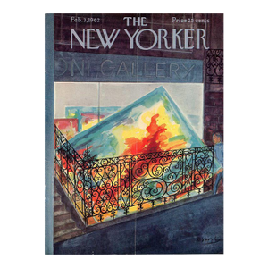 1962 Vintage New Yorker Magazine Cover, February 3, Anatol Kovarsky Cover Art, Art Gallery