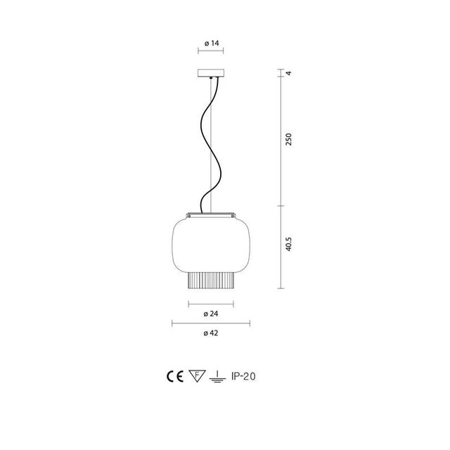 Manila T Pe Grey Textile Suspension Lamp by Sebastian Herkner for Parachilna For Sale - Image 11 of 13