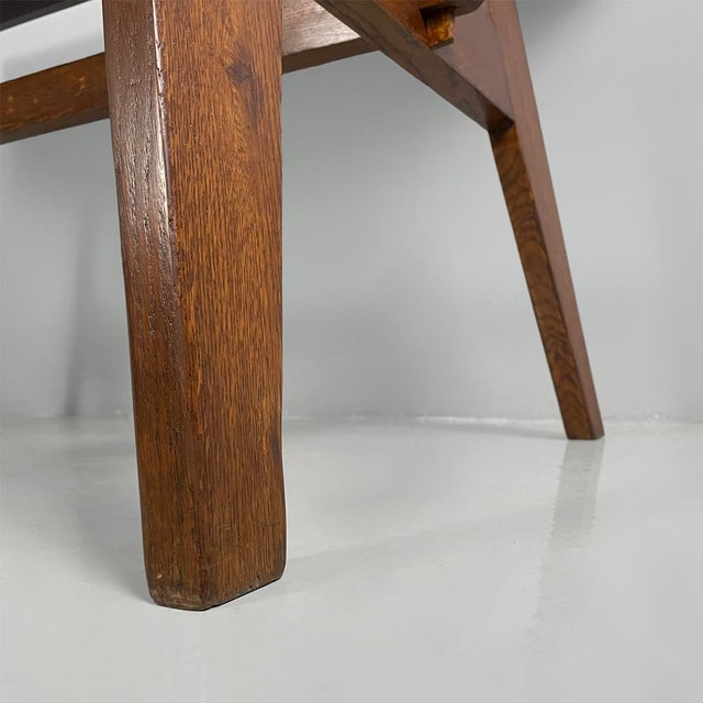 Mid-Century Modern French Oak Dining Table from René Gabriel, 1950s For Sale - Image 15 of 16