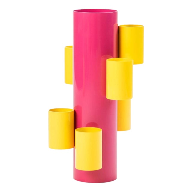 Festa Mobile Pots Jar in Powder-Coated Aluminum by Altreforme For Sale