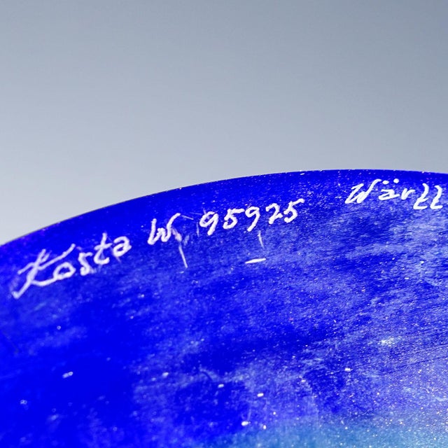 Glass Vintage Crystal Art Glass Sculpture by Goeran Waerff for Kosta For Sale - Image 7 of 7