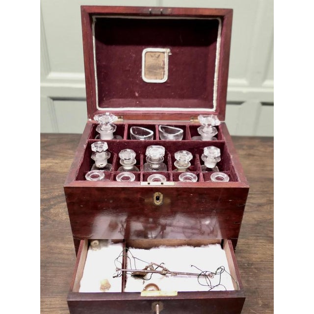 A Good Example of an Early Apothecary Cabinet This is a rare piece from the 1st half of the 19th century, inside, it has a...