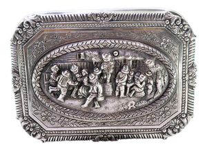 Silver Box with Figures in High Relief