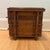 Antique Oak Countertop Sewing Cabinet With Applied Burled Wood Drawer Fronts For Sale - Image 4 of 12