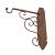 Beautiful hand crafted iron scroll design vintage wall bracket with rusted finish. Perfect for hanging lights or plants...