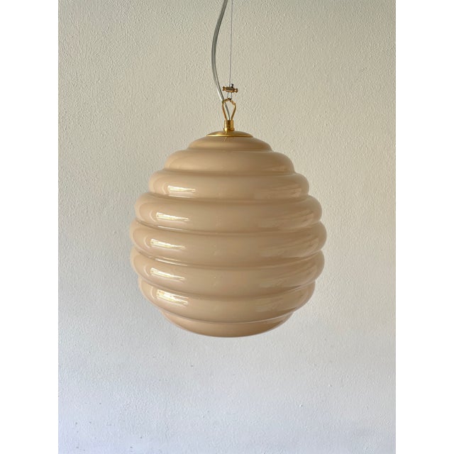 Dune 27 Murano Jacketed Glass Chandelier in Sand-Taupe Color, 2010s For Sale - Image 11 of 18