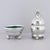 Georg Jensen Georg Jensen Sterling Silver & Enamel Pepper Shaker and Salt Cellar Pair #410 For Sale - Image 4 of 13