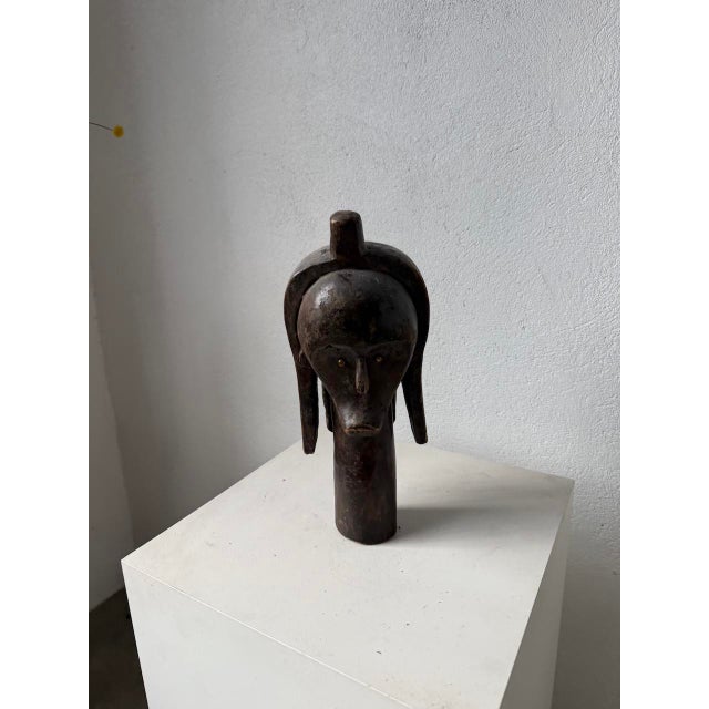 Brown African Fang Reliquary Head, 1980s For Sale - Image 8 of 18