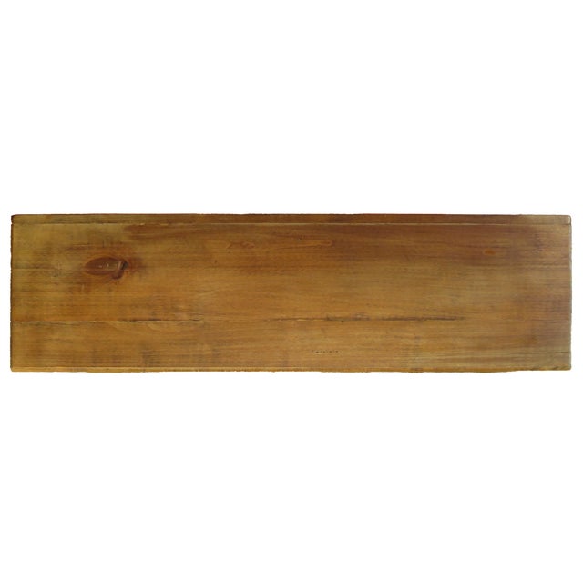 Farmhouse French Scalloped Wood Wall Shelf For Sale - Image 3 of 4