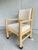Vintage Henry Link Wrapped Rattan Dining Armchairs on Casters – Palm Beach Style | Set of 4 For Sale - Image 9 of 12