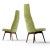Mid-Century Modern 6 Green High Back 2051 C Dining Chairs by Adrian Pearsall for Craft Associates For Sale - Image 3 of 18
