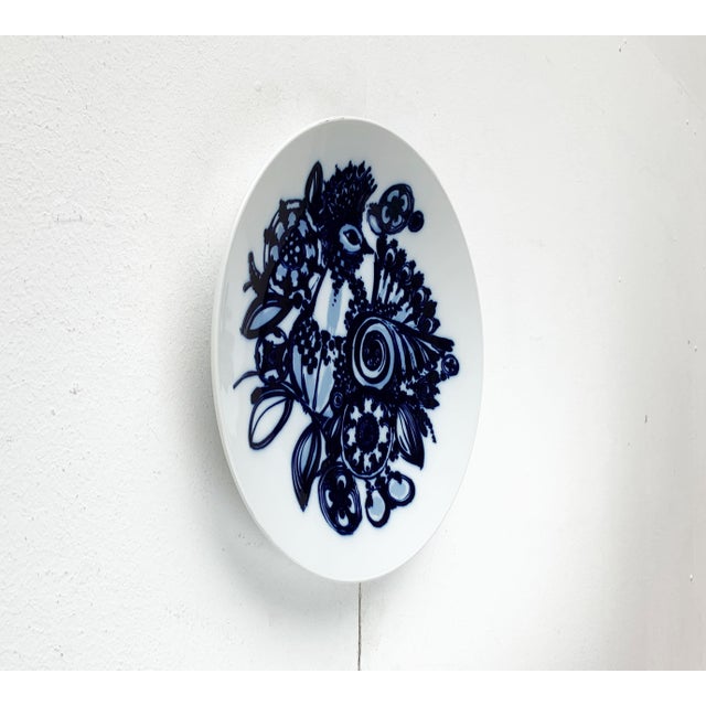 Vintage German Peacock Wall Plate Plaque by Bjørn Wiinblad for Rosenthal, 1970s, in Very Good conditions. Designed 1970 to...