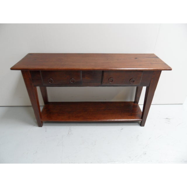 Antique Spanish Sidetable with Two Drawers, 1890s For Sale - Image 14 of 15