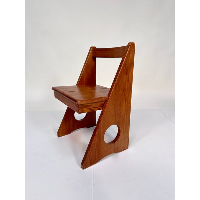 Modern Set of Children's Desk and Chair in Pine by Gilbert Marklund, Sweden, 1960s For Sale - Image 3 of 18