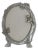 Vintage Pewter Picture Photo Frame Art Nouveau / Deco Style Lady Fits 7" X 5 1/4" With Glass For Sale