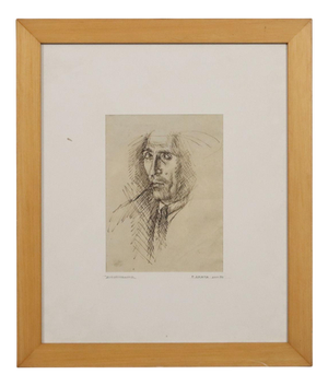 Francesco Arata, Untitled, Pen on Paper, Framed