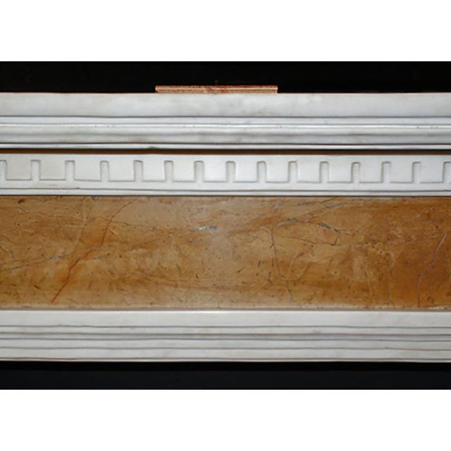 Late 20th Century Antique Marble Mantel English Georgian Style For Sale - Image 5 of 7
