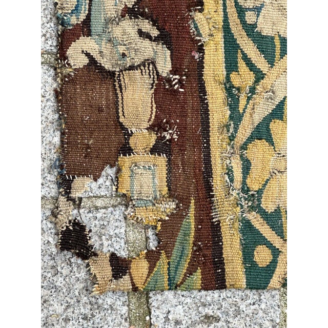 Textile Antique French Aubusson Tapestry For Sale - Image 7 of 18