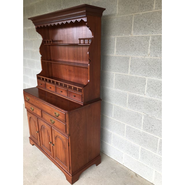 Pennsylvania House Solid Cherry 2 Piece Hutch Candelight Finish