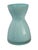 Late 20th Century Vintage Aqua Spa Blue Cased Glass Wide Top Vase For Sale - Image 5 of 5