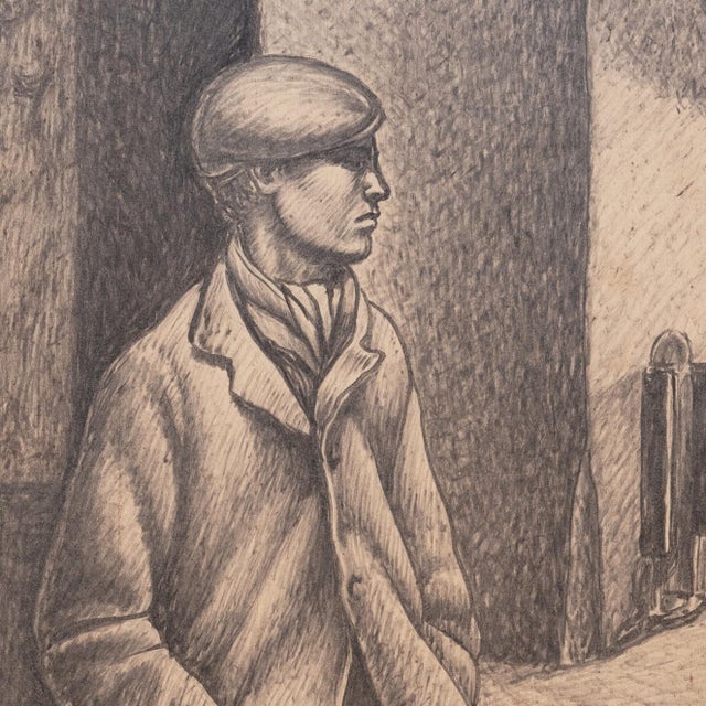 'The Quiet Vicolo, Rome' by Rafael Navarro Barajas, 1956, Midcentury Mexican Modernist, Jalisco For Sale - Image 4 of 8