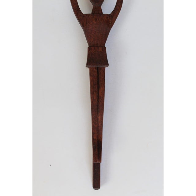 Mid 20th Century Vintage Hand Carved Wood Risen Jesus Wall Hanging For Sale - Image 5 of 9