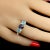This is part of Chairish’s Fine Jewelry assortment. Exquisite Classic Three-Stone Blue Tourmaline Ring Discover the...