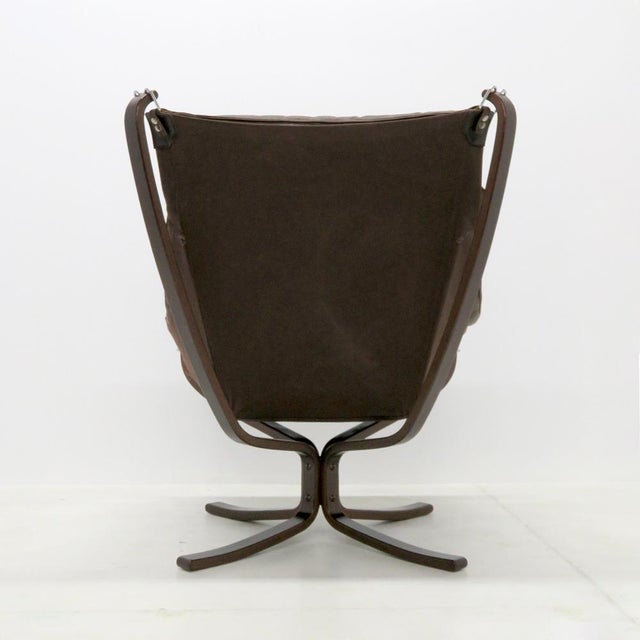 Wood Sigurd Resell Falcon Chair, 1970 For Sale - Image 7 of 10
