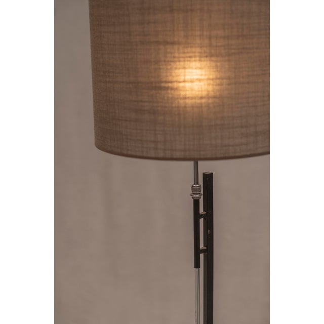 Minimalist Dutch Floor Lamp in Metal and Chrome, 1960s For Sale - Image 6 of 9