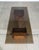 Brown 1960s Mid Century Modern Coffee Table Smoked Glass Cement Sculptural Vintage Brown For Sale - Image 8 of 12