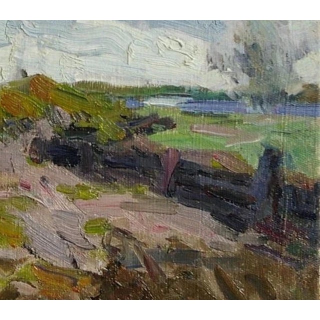 Soviet Era Oil Painting: Ukrainian Artist Plamenitsky, 1970s 40-45 For Sale - Image 6 of 6